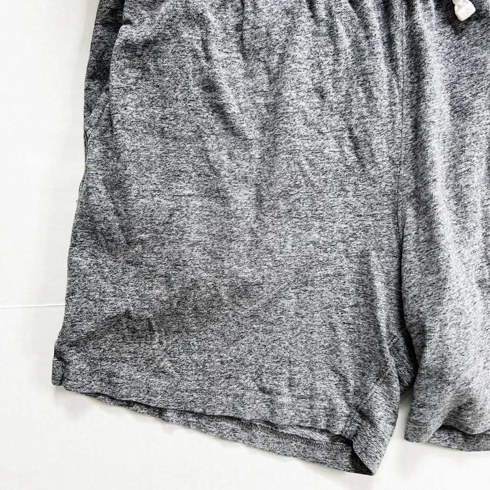 J. Crew Mens Elastic Waist Lounge Shorts in Gray